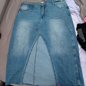 Women's Blue Denim Skirt